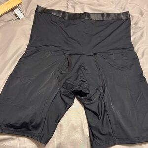 Black High-Waisted Compression Shorts